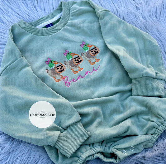Mallard Halloween Custom Embroidered BUBBLES + SWEATSUITS - Toddler/Youth WS