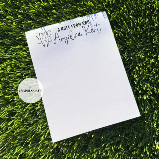 A Note From Your “CUSTOM” Notepad