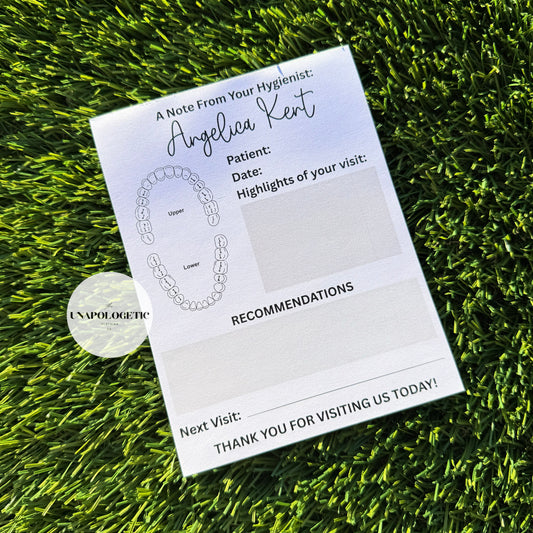 Dental Visit CUSTOM Notepad
