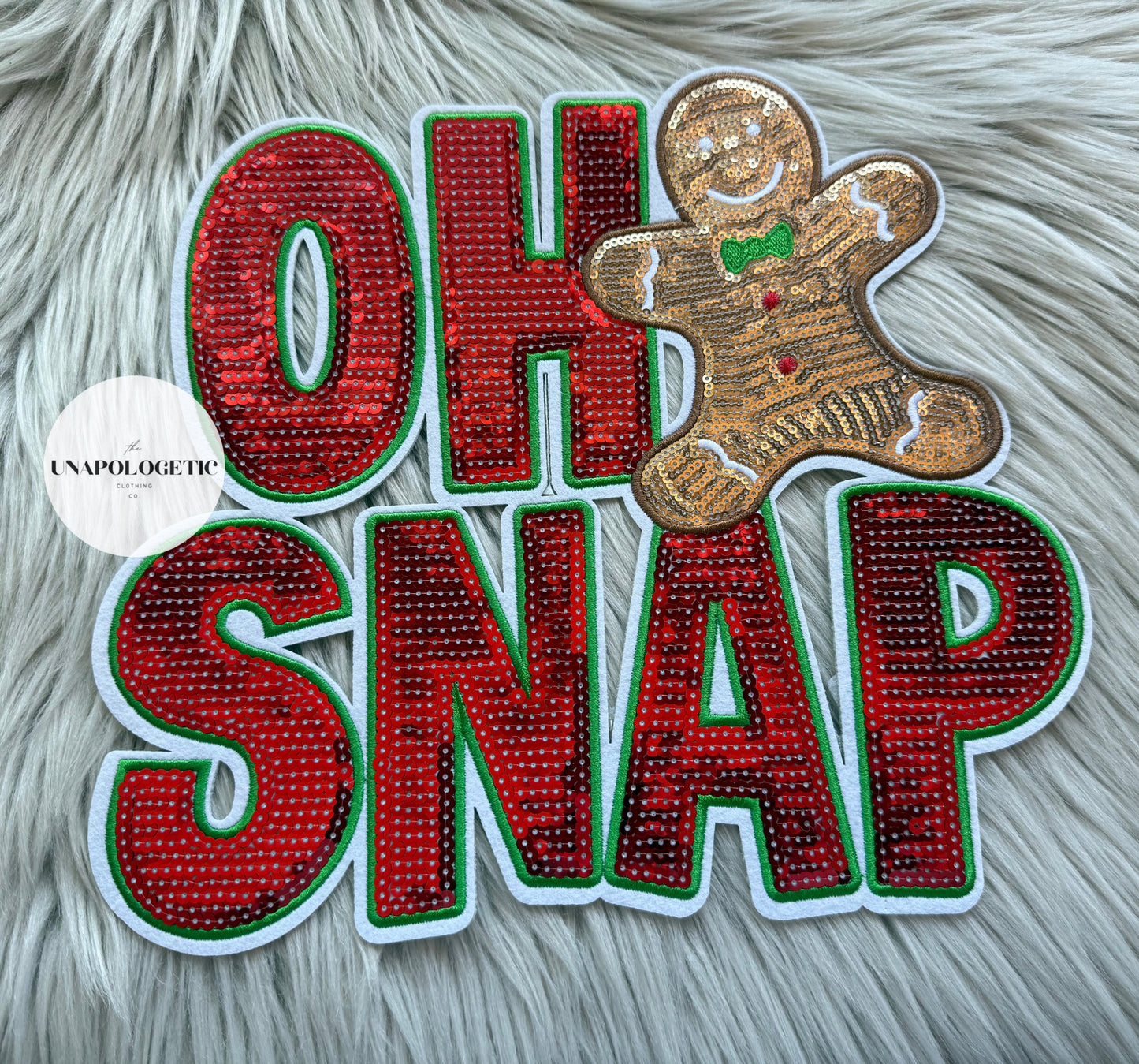 Oh Snap Embroidered/Sequin Patch PRE-ORDER- WS