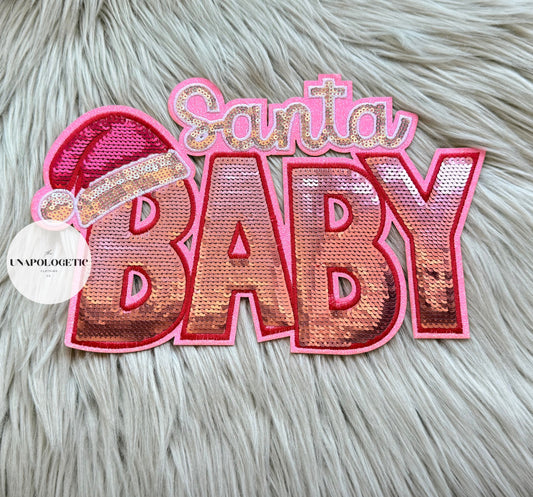 Santa Baby Embroidered/Sequin Patch PRE-ORDER- WS