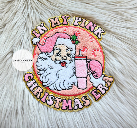 In My Pink Christmas Era Chenille Patch PRE-ORDER- WS
