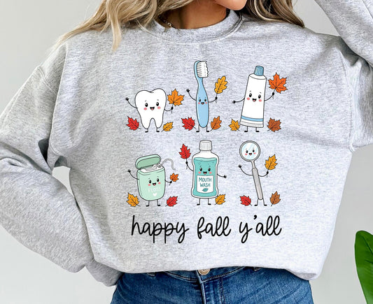 Happy Fall Y'all Dental Doodles