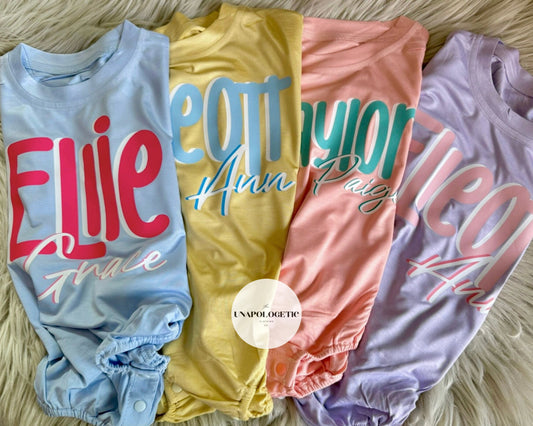 Custom Name Bubbles - Infant/Youth