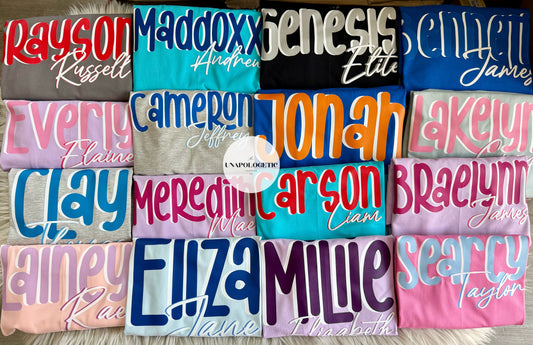 Custom Short Sets BOY/GIRL - Infant/Youth