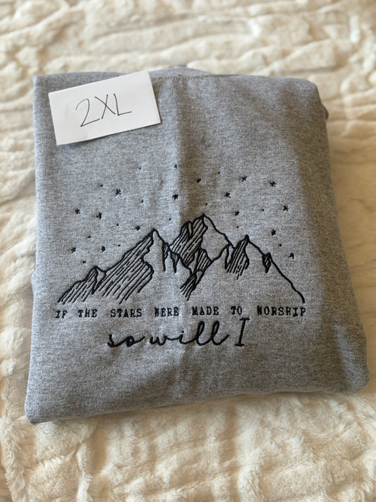 SWEATSHIRT EMBROIDERED - 2XL - DESTASH