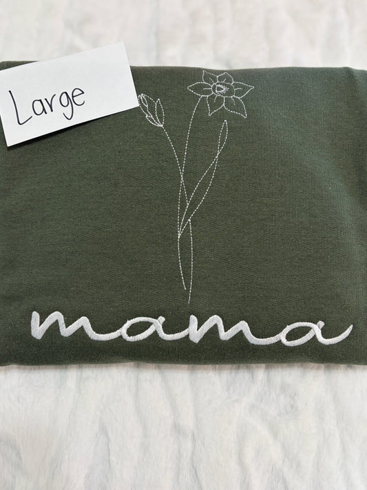 (GILDAN/JERZEES) EMBROIDERED SWEATSHIRT - LARGE - DESTASH