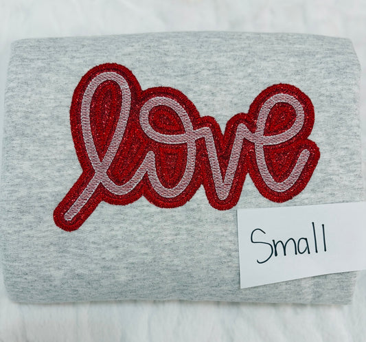 (GILDAN/JERZEES) EMBROIDERED SWEATSHIRT - SMALL - DESTASH