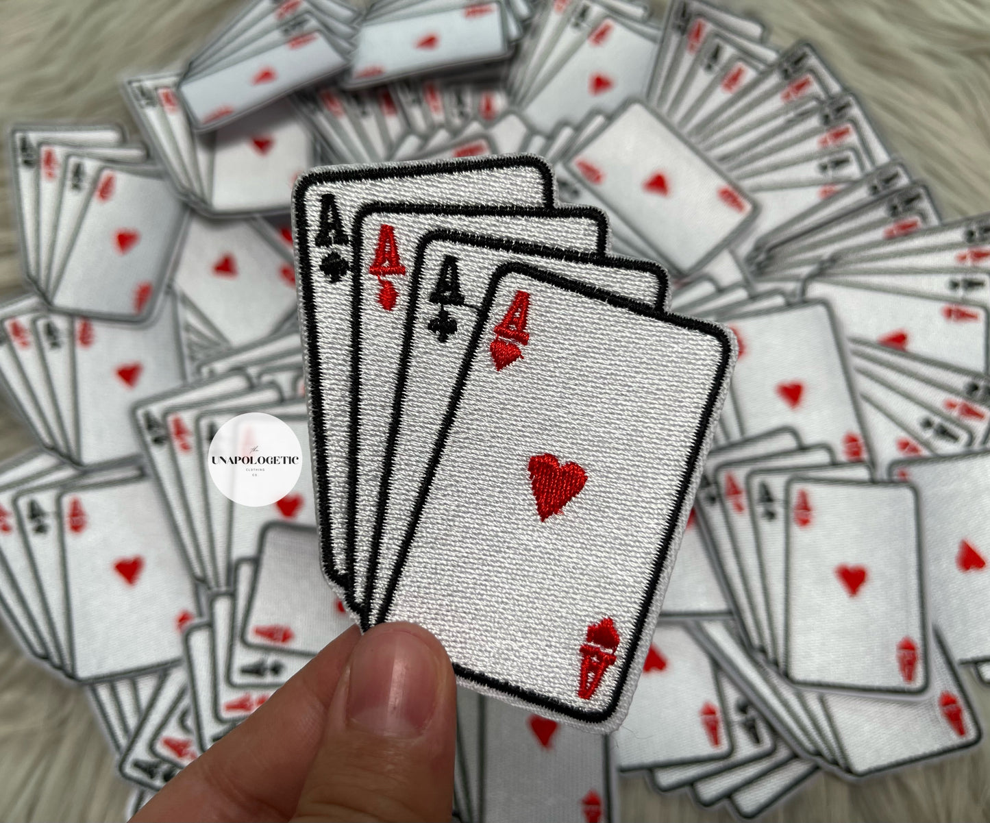 Deck of Cards Embroidered Patch - WS