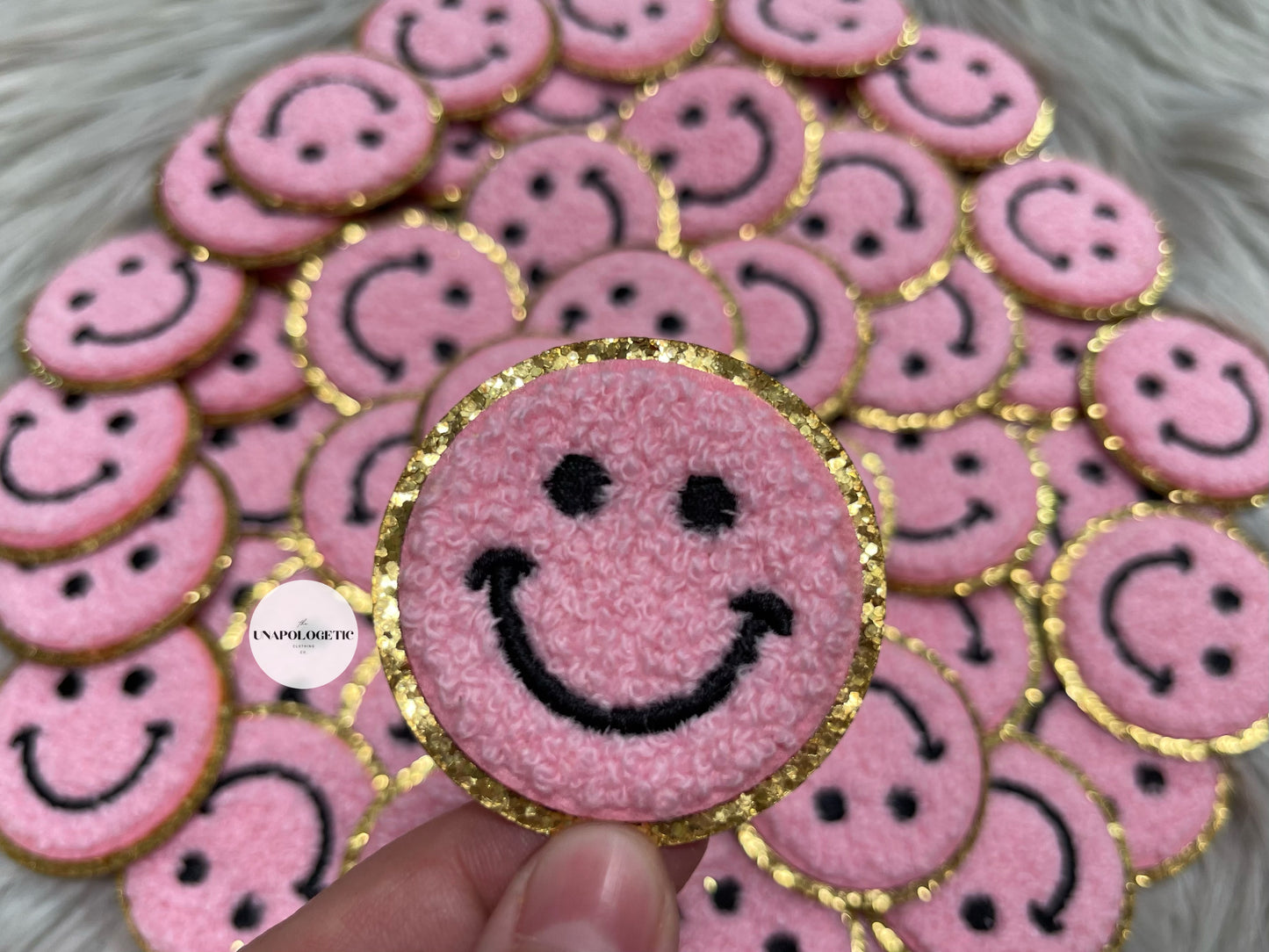 Happy Chenille Patch - WS
