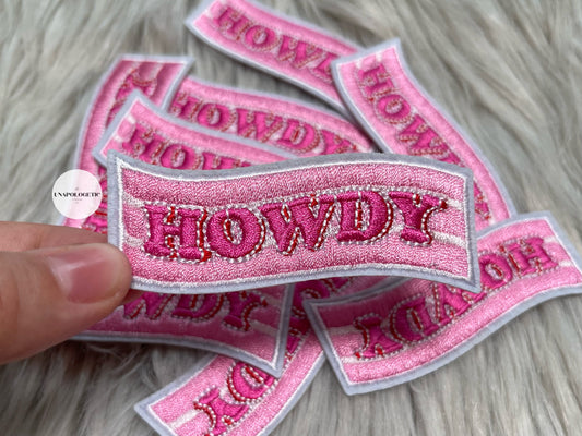 Howdy Embroidered Patch - WS