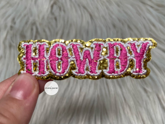 Howdy Embroidered Chenille Patch - WS