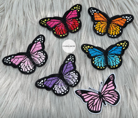 Butterflies Embroidered Chenille Patch - WS