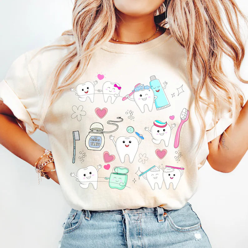 Scattered Dental Doodles